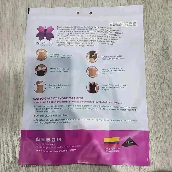 NWT Nicolette Womens Shapewear Intelligent Compression Bodysuit Black Size Small - Picture 3 of 3